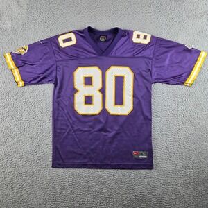 Vintage Chris Carter Nike Jersey Youth Large Purple Minnesota Vikings #80 NFL
